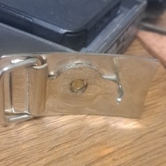 Silver Metal R.A.F. RAF 101 Eagle Clamp Closure Belt Buckle Men 1.5&Prime;