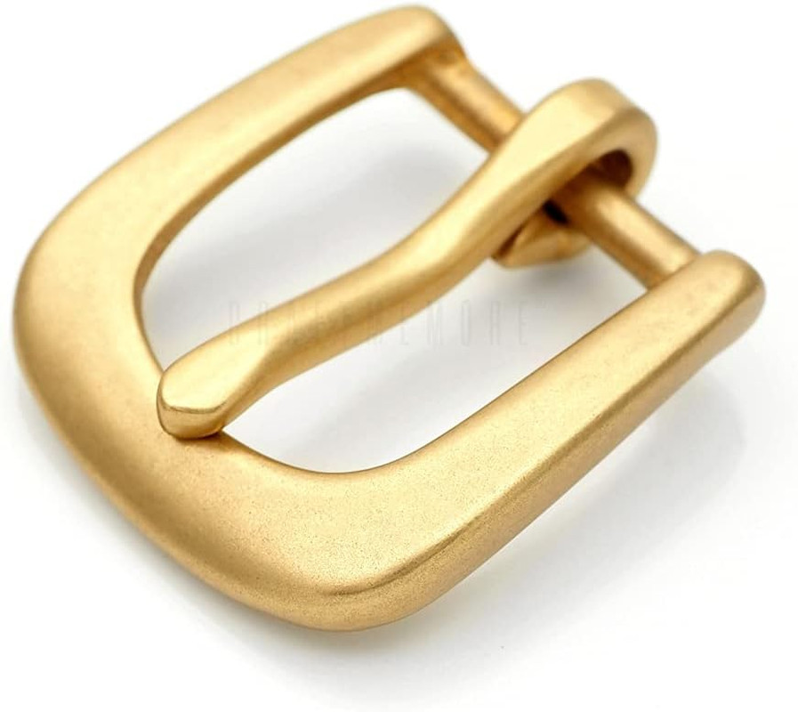 Solid Brass Belt Buckle Single Prong Belt Buckle for Replacement DIY Leather Cra