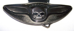 Harley-Davidson Winged Skull 5&Prime; Belt Buckle 97785-08V ©2007