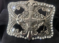 sterling silver plated with swarovski crystals