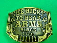 The Right to Bear Arms Since 1789 USA Gun Rights Commemorative Belt Buckle