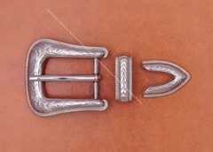 Bling Men Silver Western Rodeo Cowboy Bridle Belt Buckle 3 Piece Set fit 1&Prime; Belt