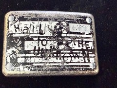 Hail to the Unknown Statement Novelty Vintage Rectangular Belt Buckle