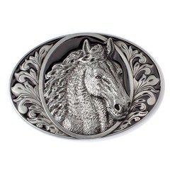 Horse Men&rsquo;s Belt Buckle Western Cowboy Native American (HRS-02)