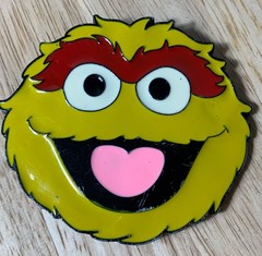 Sesame Street Oscar the Grouch Belt Buckle Official Metal 3&Prime;