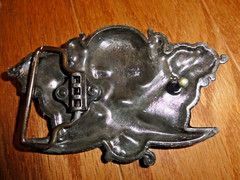 Pirates Skull Belt Buckle Cowboy Biker Motorcyclist Dagger Crossed Sword