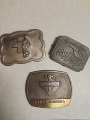 1980-1998 3 Lot Of Belt Bucks REMINGTON, Handyman Of America, and RockMountain