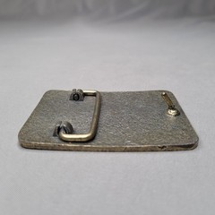 Chico Belt Buckle Mens One Size Antique Brass Tone Rectangular Western Cowboy CA