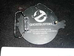 GHOST BUSTERS BELT BUCKLE GLOWS IN THE DARK COOL!!
