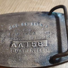 SCSA So. Cal. Skeet Assn. Logo Bronze Belt Buckle 1.5in AA158