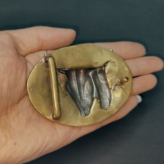 Casting Brass Buffalo Skull Belt Buckle, Personalized Metal Men Belt Buckle,gift
