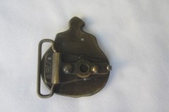 Preowned Vintage Brass Belt Buckle – Brass Handcuffs – 2 1/2 in Diameter