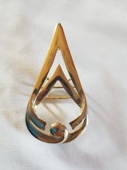 Arrow Fire Ball Cast Metal Punk Goth Rock Belt Buckle for 1.25&Prime; Belt VTG