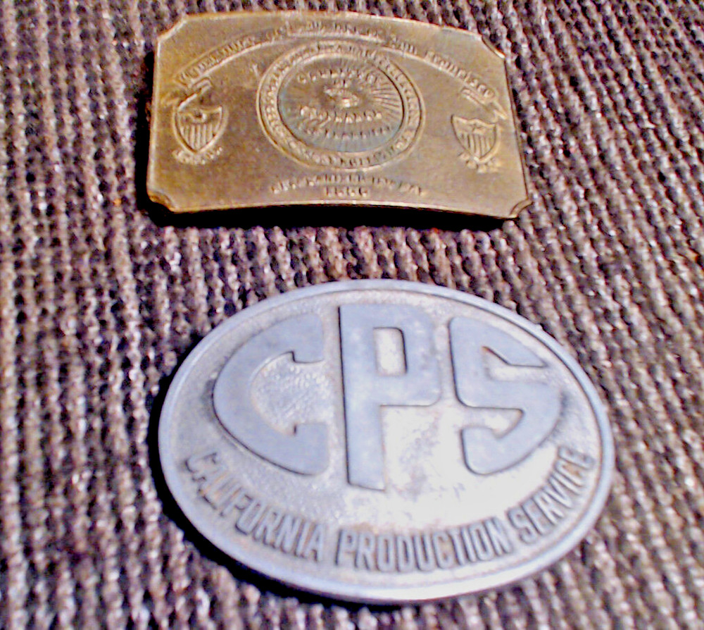 Belt Buckles CPS and San Francisco Vigilance with Frisco Spelled « Franrisco »