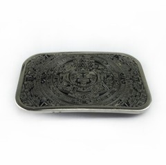 Aztec Calendar Belt Buckle for Western Cowboy Style Wear Fits 1.5in Belts