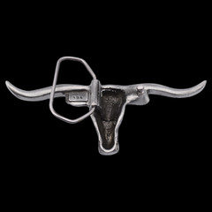 Longhorn Bull 3D Belt Buckle