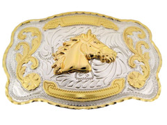 RODEO HORSE HEAD FAITH ANIMAL LONG HUGE BIG COWBOY WESTERN Hebillas Vaqueras