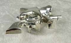 Rock Rebel 2 Revolvers 1 Star Belt Buckle Lighter Holder Pistols Buckle