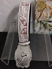 Bull head buckle belt Size 32