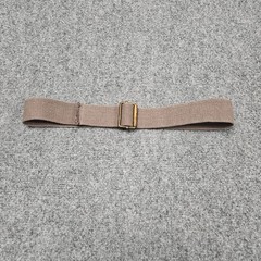 Canvas Belt Single Prong Roller Buckle 33 in Length Brown Solid Utility Workwear
