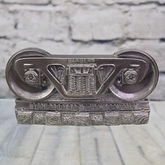 Standard Car Truck Co Barber Railroad Truck 3D Belt Buckle Silver USA Limited Ed