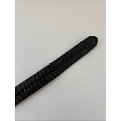 Brighton Woven Braided Black Leather Belt Brass Buckle Men&rsquo;s Size 36