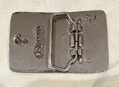 Nocona Men’s God Bless America Belt Buckle Eagle Flag Patriotic Size 3×2 Inches