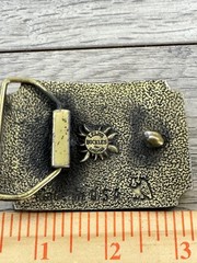 Vintage Sperry New Holland Twin Rotor Combine Belt Buckle Brass Tone USA Farm