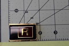 Buckle X-Change X Change Exchange Belt Buckle Insert Initial Letter R Buxton Co