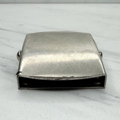 Vintage Silver Tone Web Clamp Military Style Belt Buckle Made in USA