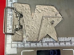 Mecca Vintage Clothing Line Textured Silver Color Belt Buckle