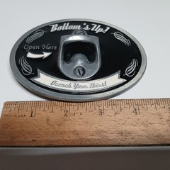 Bottom&rsquo;s Up Belt Buckle Bottle Opener