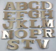 Initial Belt Buckles Metal Stainless Alphabet A,B,C,D,E,F,J,K,L,M,N,O,P,R,S,T,V