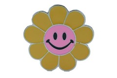 Unisex Belt Buckle Teen Women Fashion Yellow Flower Emoji Cartoon Kid Disco Ball