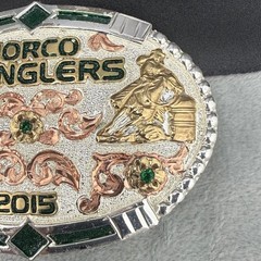 Vintage Western Buckle Norco Rangers Headline 2015 Signed Dale Chavez