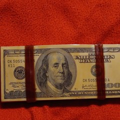 Men&rsquo;s $100 Bill Money Design Metal Belt Buckle, Multicolor, Fits 1.5 in Belt