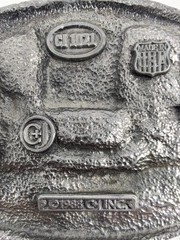 Vintage CJ Inc Belt Buckle Mens One Size Silver USPS Postal Worker Western 1988