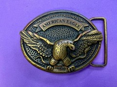 American Eagle Outfitters Spreading Wings Engraved Advertising Promo Belt Buckle