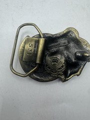 Bass Fishing Belt Buckle Great American Buckles USA Serial #531 1981