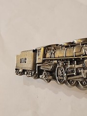 VTG Bergamot Brass Works Locomotive Coal Cart Belt Buckle 1970s 1978 Train
