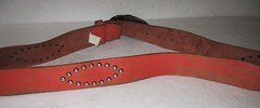 Texas Buckle and Belt Western Silver Metal with Purple Stone, Armadillo Sz 37