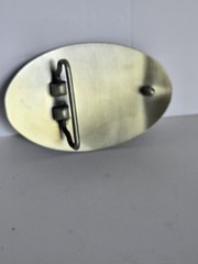 Vintage Budweiser « CLYDESDALES » Oval Belt Buckle