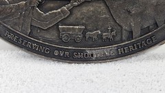 NRA Whittington Center Belt Buckle Mens Silver 1973-1988 Elk Deer Hunter USA