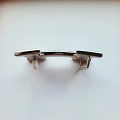 38mm H Silver Brushed Constance Belt Buckle