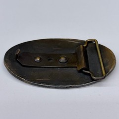 Vintage Coca-Cola Belt Buckle Brass/Bronze Tone Oval 5 Cents At Fountains Mens