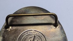 VINTAGE MAINE ANTIQUE POWER ASSN. BELT BUCKLE NORTHWEST BRASS WORKS