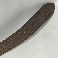 Long Horn Bull Western Cowboy Leather Belt & Buckle Vaquera Rodeo Con Toro, ~33&Prime;
