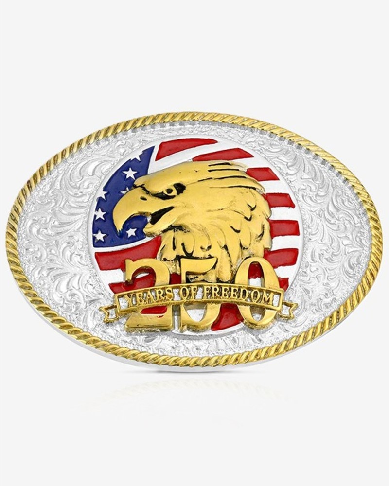 Montana Silversmiths America 250 Eagle 250 Years of Freedom Belt Buckle – A1098P