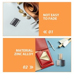 3Pcs Reusable Zinc Alloy Metal Belt Buckles for Clothing Adjustable Waist Straps