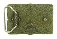 Celtic Cross Knot Rectangle Bronze Plated Belt Buckle